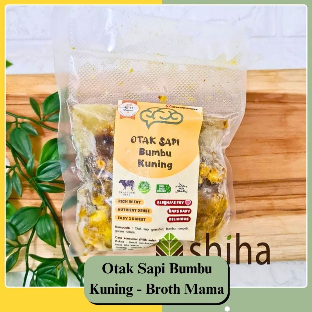 

SHIHA - OTAK SAPI BUMBU KUNING 200gr Brothmama Broth Mama |