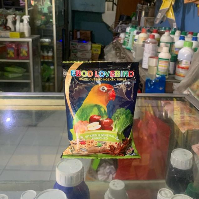 Pakan Burung / Makanan Burung Ebod LoveBird Ronggolawe Kemasan Pabrik 150 Gram