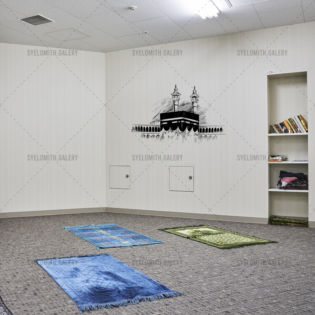 STIKER DINDING MOTIF KA'BAH - WALLPAPER DINDING KABAH - WALLPAPER CUSTOM MIHRAB