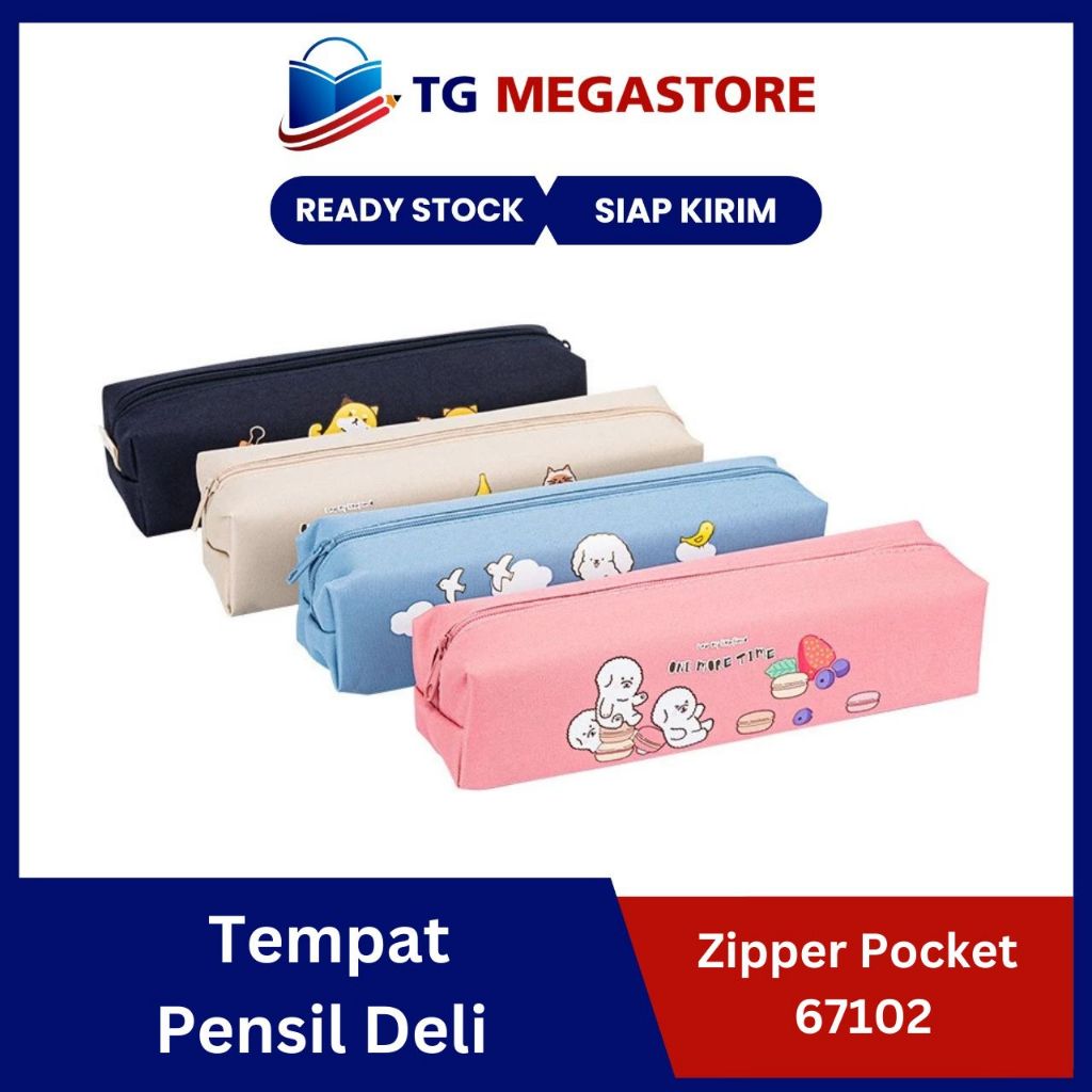

Tempat Pensil Deli Zipper Pocket - 67102