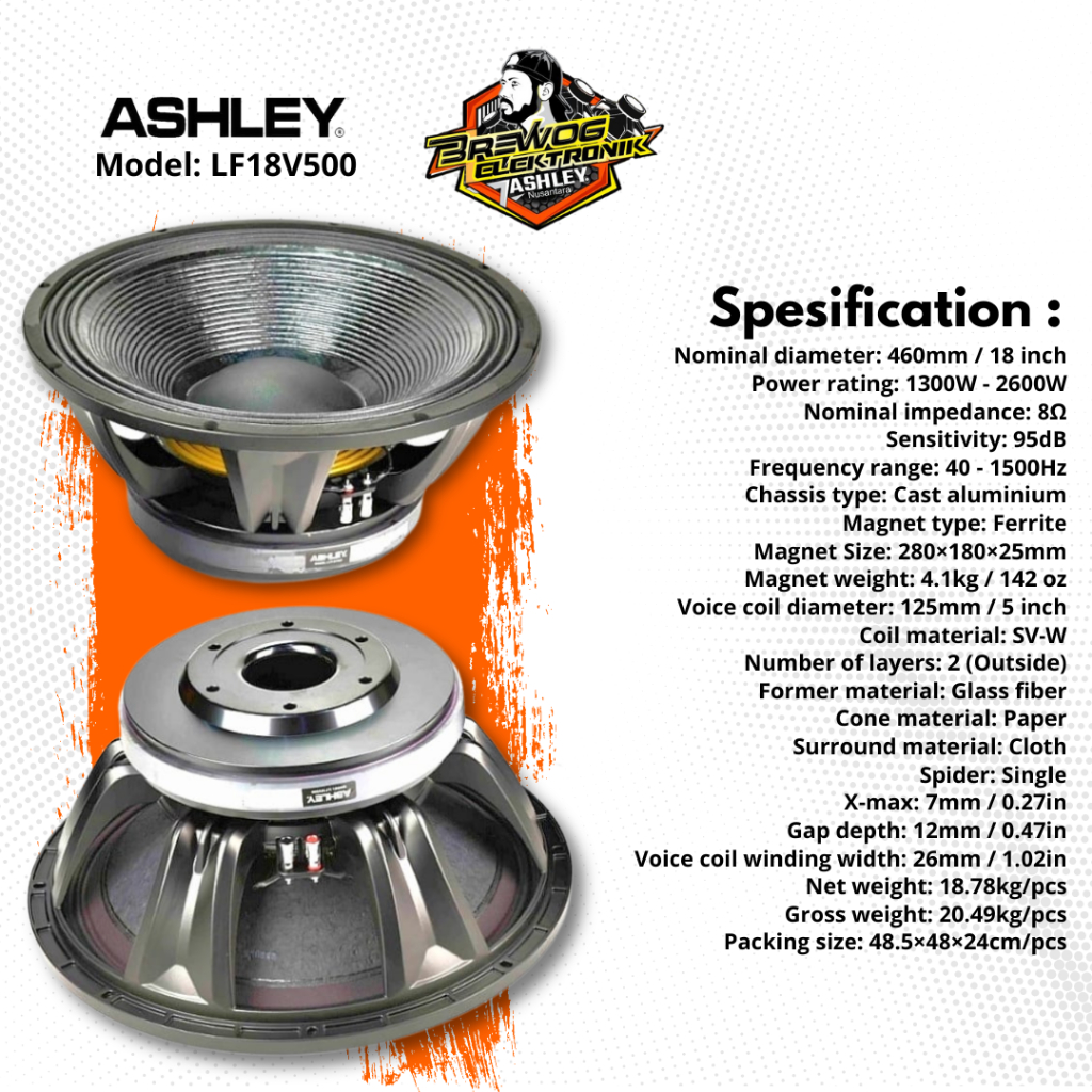 SPEAKER LF18V500 ASHLEY