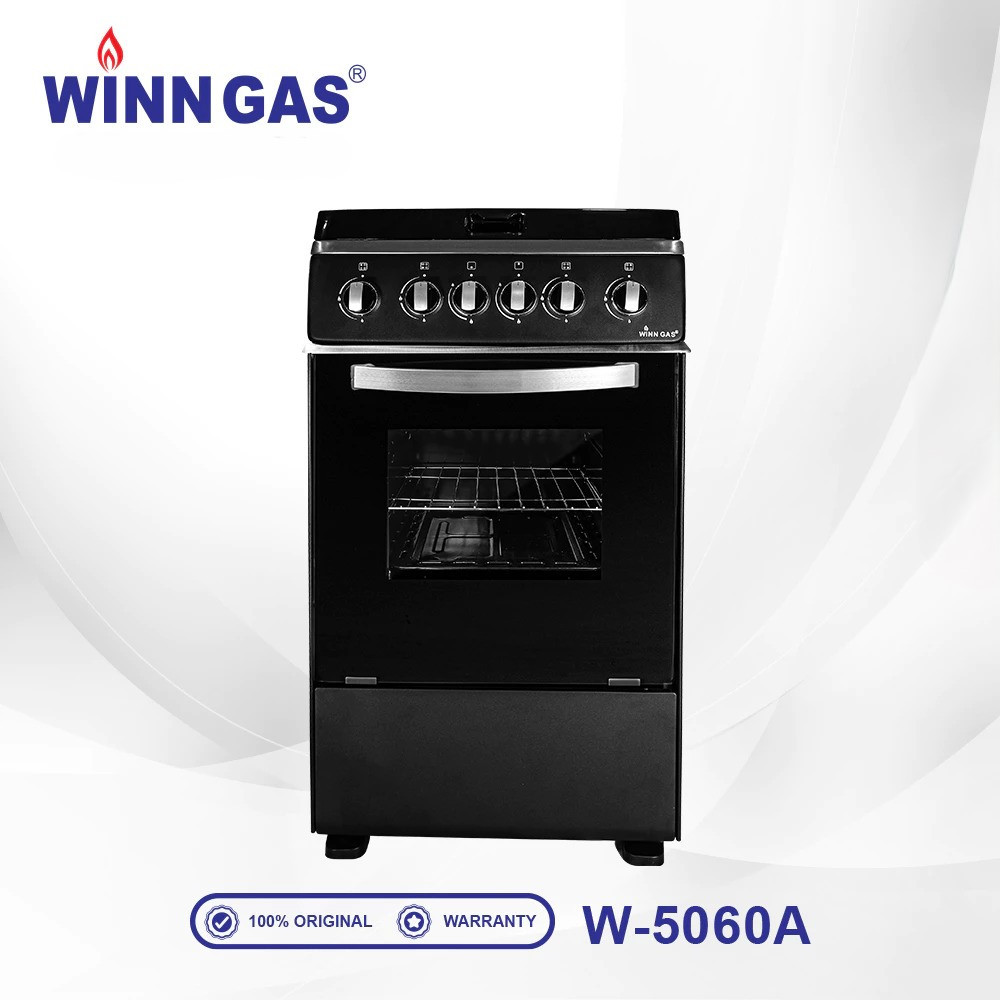 Winn Gas Kompor Freestanding Kompor Oven Api Atas Bawah W-5060