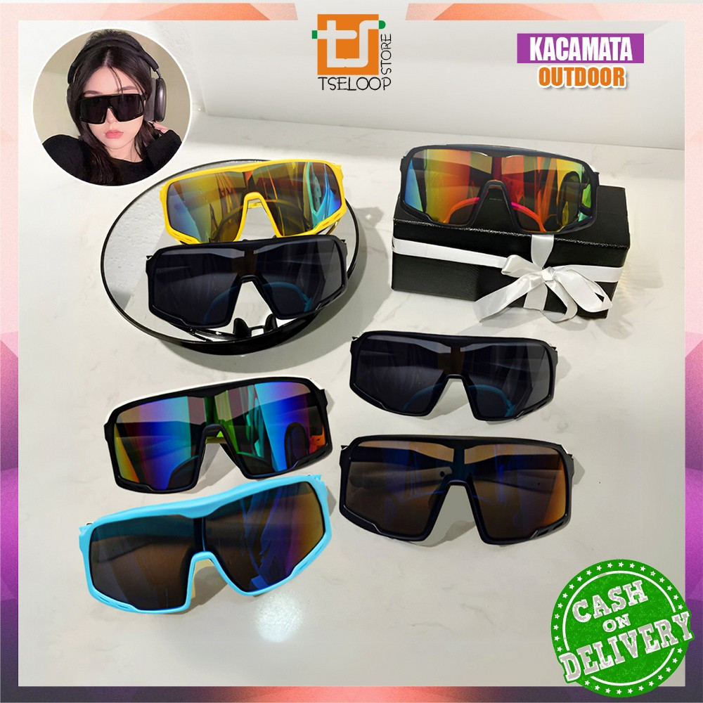 OFM-C1260 Kacamata Sepeda UV400 Unisex Kacamata Hitam Olahraga Pria Wanita / Kacamata Pelindung Bers