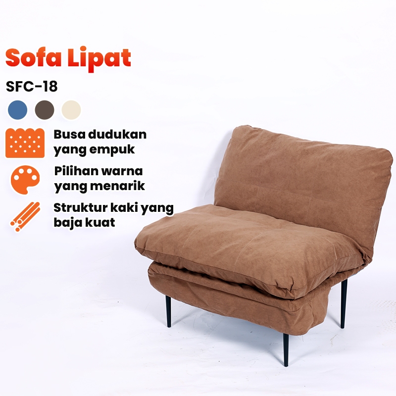 Futurehome Sofa Malas Lipat Multifungsi Kursi Lipat Sofa Bed Lipat Tempat Duduk Busa Empuk