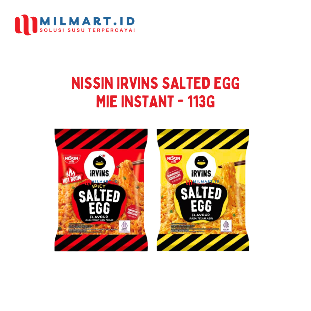 

NISSIN IRVINS SALTED EGG INSTANT NOODLES 113G SPICY/ORIGINAL MIE INSTAN