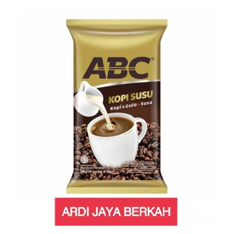 

Kopi ABC Susu 30g Renceng 10 Sachet