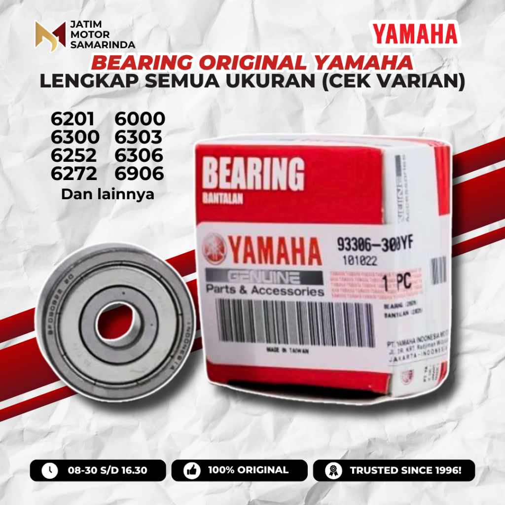 Yamaha Bearing Bantalan Roda Bering Roda Genuine Parts Original Ready Semua Motor 6004 6300 6304 620