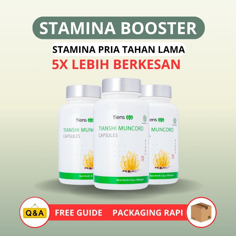 MUNCORD TIENSH-PENAMBAH STAMINA-TAMBAH METABOLISME HERBAL-SUPLEMENT TINGKATKAN TENAGA MALAM