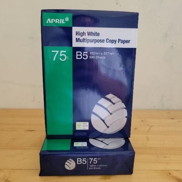 

MilL Kertas HVS B5 1 Rim 75 Gram (High White Multipurpose Copy Paper)