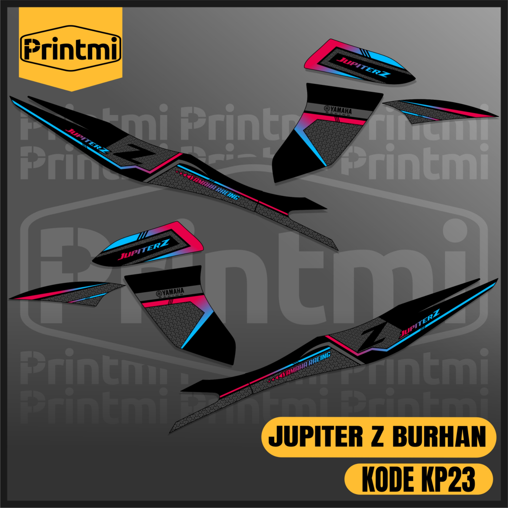 Striping Sticker Jupiter Z Burhan 2006-2009 Stiker Motor Keluaran lama Variasi List Simple KP23