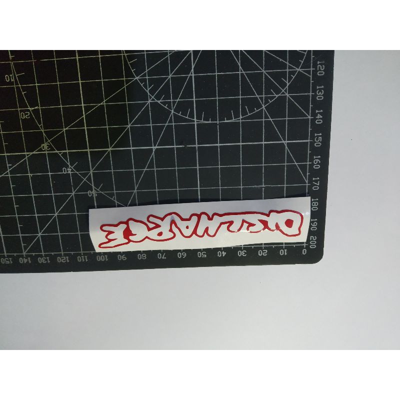 

stiker cutting discharge