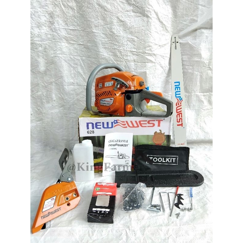 CHAINSAW 628 NEW WEST 24 INCH / GERGAJI MESIN POTONG KAYU 628 NEW WEST 24 INCH