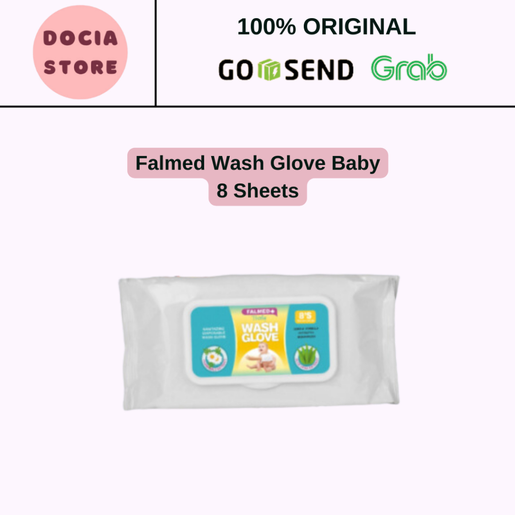 Falmed BABY & ADULT Wash Gloves 8'S Kantung Seka Mandi/ Waslap Mandi