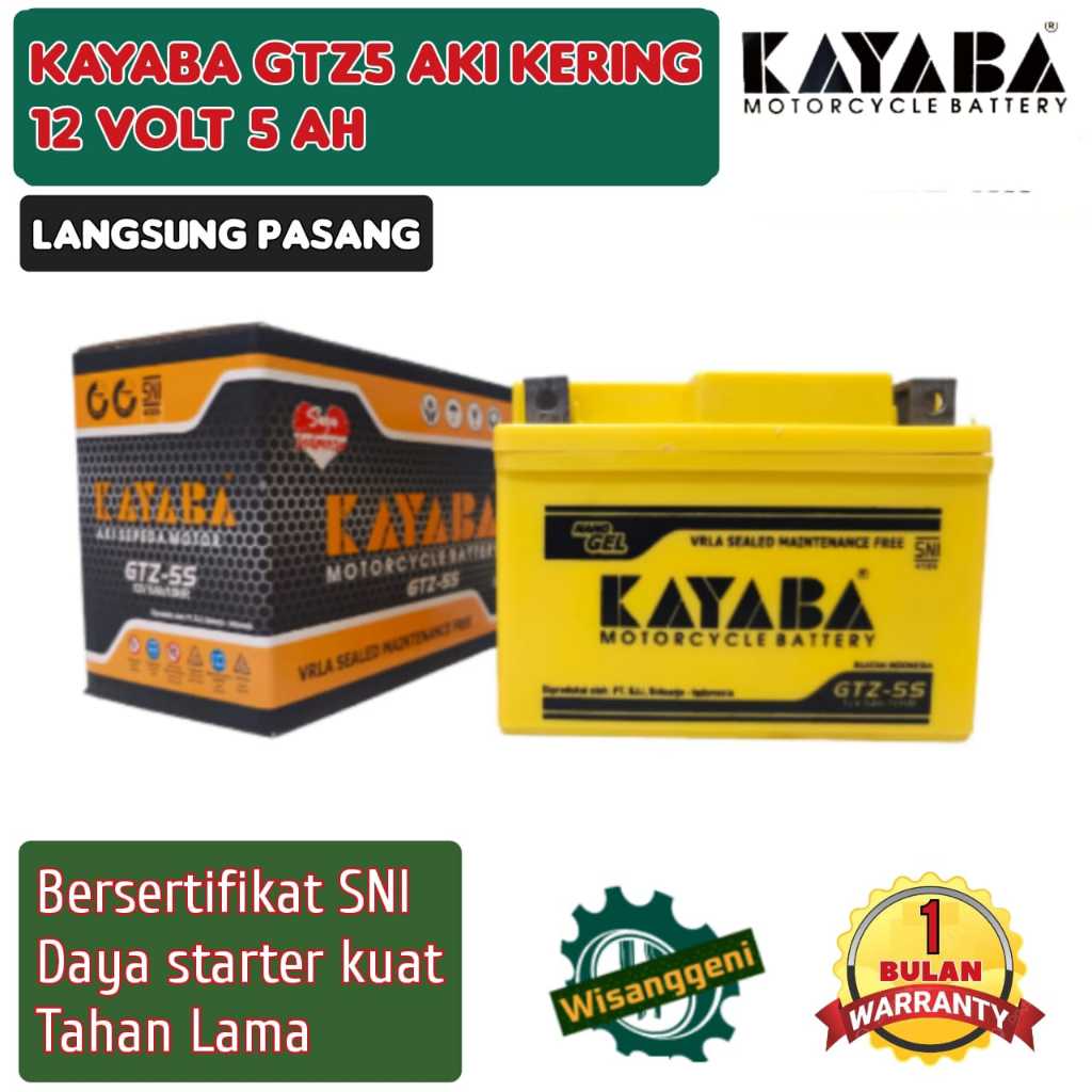 Aki Motor Honda Beat FI ESP Karbu Vario 110 Supra X 125 / Mio J GT Xeon Soul Fino X ride Byson KAYAB