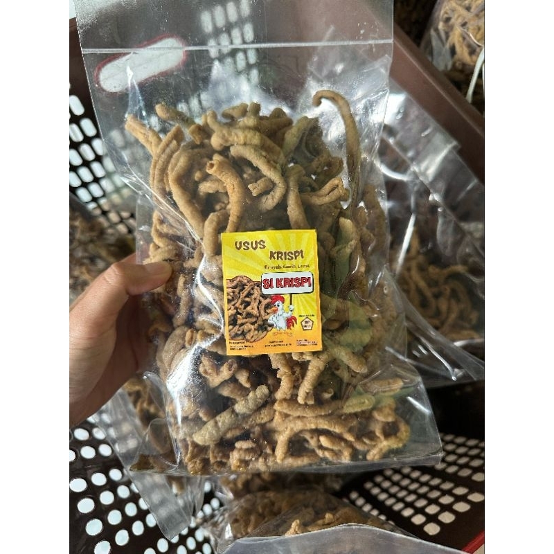 

Usus Krispi Daun Jeruk 500gram atau 1/2 kilo / Usus Crispy Daun Jeruk / Keripik Usus / Kripik Usus