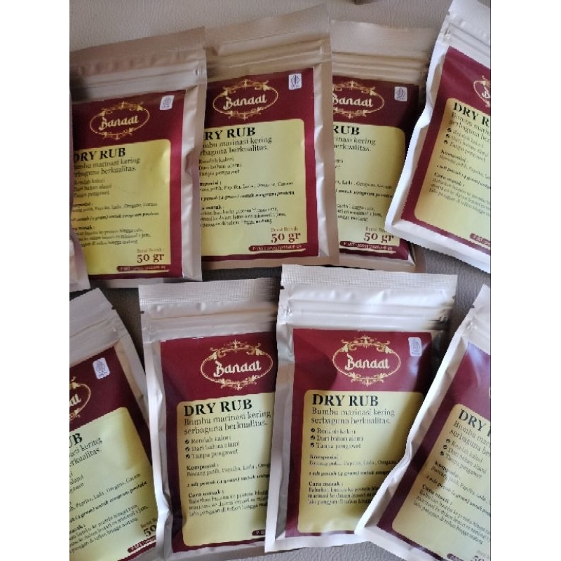 

BANAAT DRY RUB/MIX RUB tanpa pengawet, rendah kalori