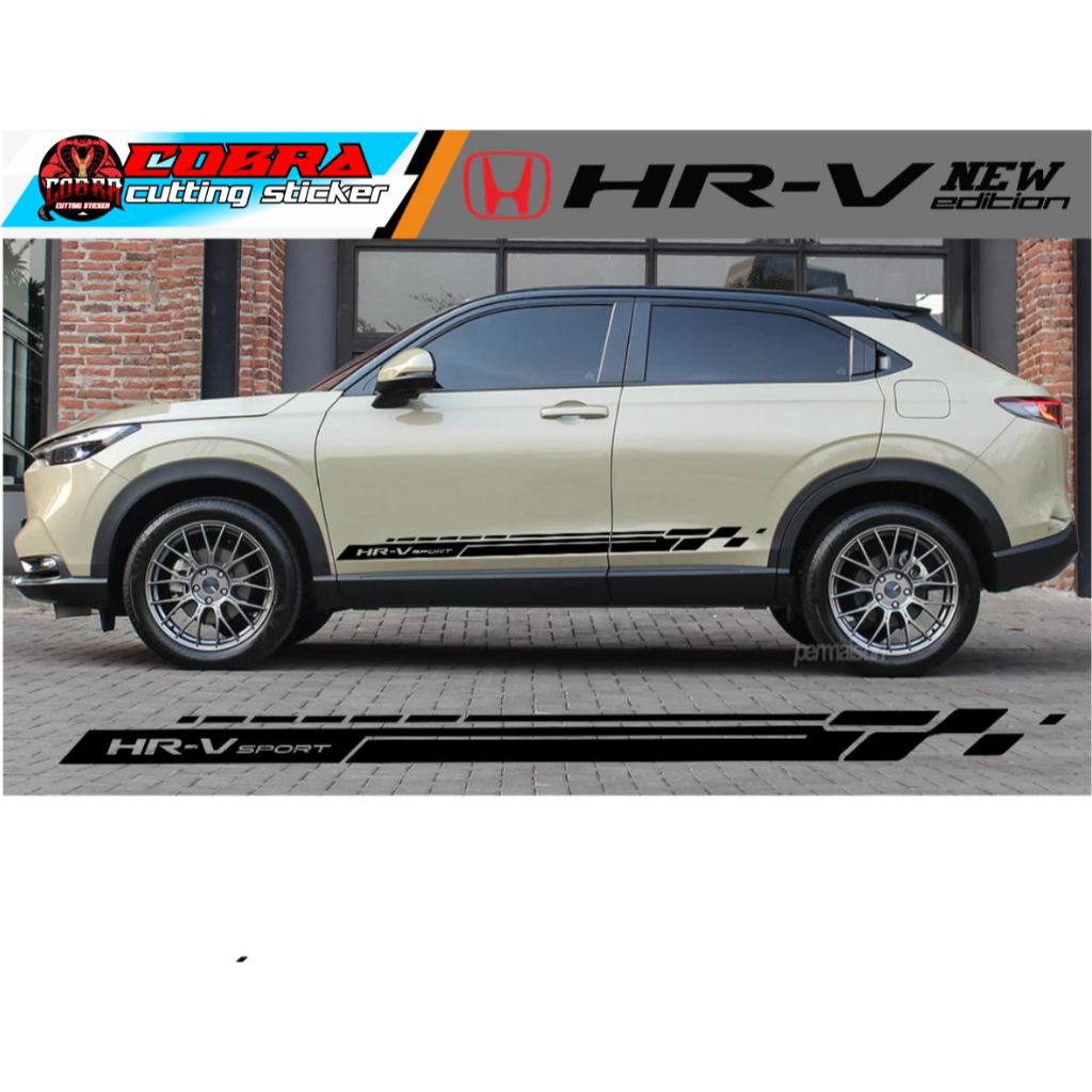 STICKER STIKER MOBIL HONDA HRV CUTTING STICKER VARIASI LIST BODY SAMPING MOBIL HONDA HRV NEW