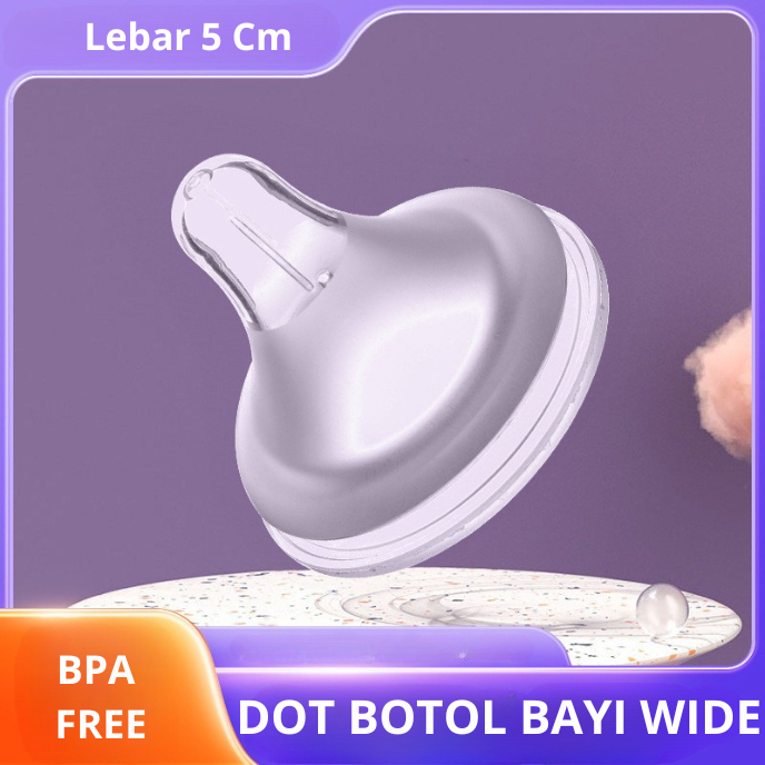 WNDR Dot botol bayi wide frosted uk 5 cm | dot bayi botol susu | dot botol susu bayi | Dot bayi