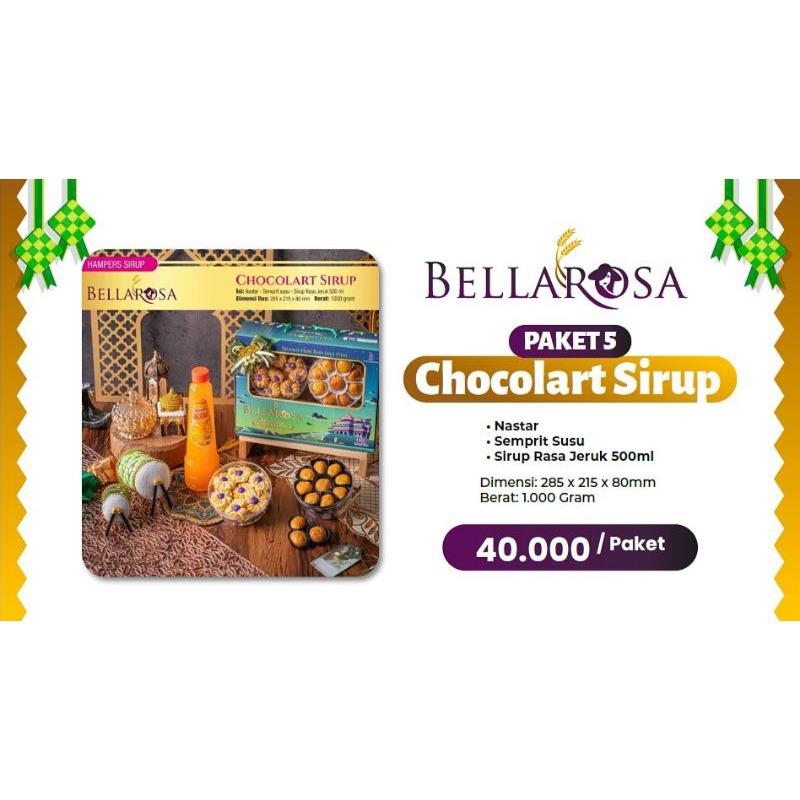 

Kue Bellarosa Paket 5 Chocolart Sirup|Kue kering