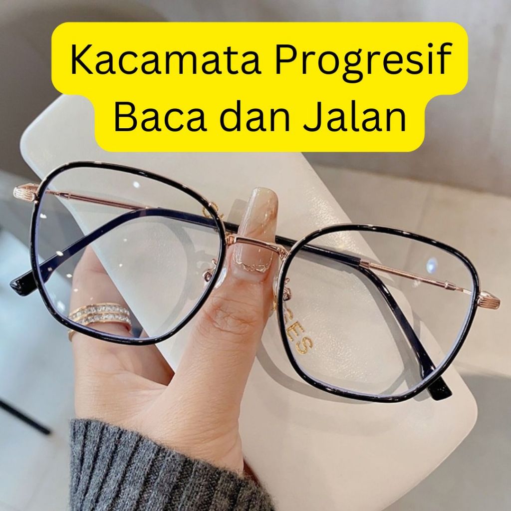 Kacamata Baca Progresif Baca Jalan Anti Radiasi Blueray Kacamata Dua Fungsi Optik Medan Kaca 001