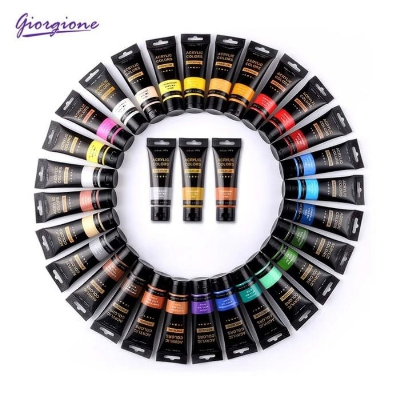 

Giorgione Cat Akrilik Acrylic Paint Colour 75ml / Tube | Cat Lukis Akrilik