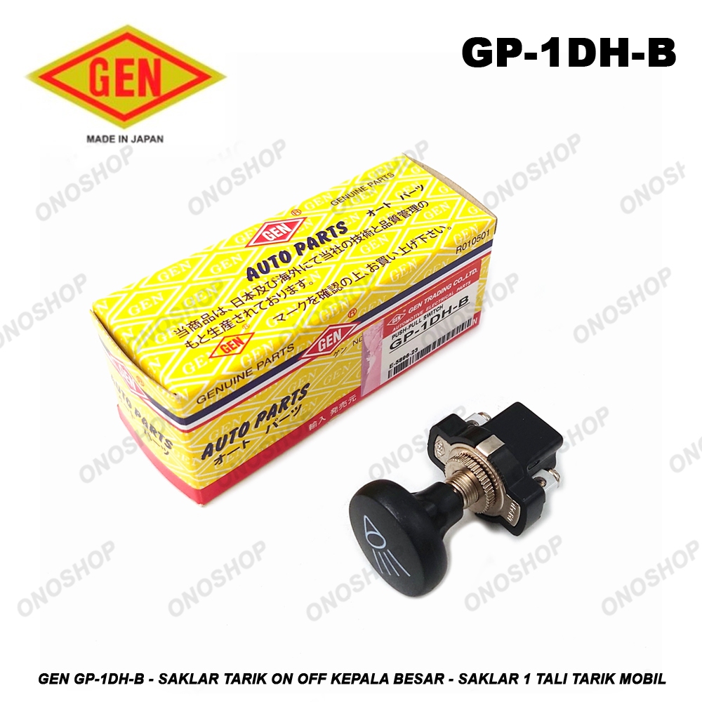 Gen GP-1DH-B - Saklar Tarik On Off Kepala Besar - Saklar 1 Tali Tarik Mobil