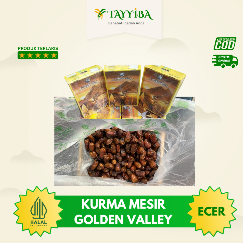 

Kurma Mesir Golden Valley Ecer | 1kg 500gr| 100% Original