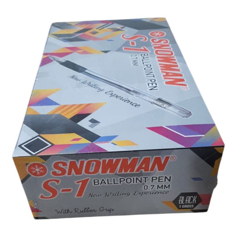 

Pena Snowman Warna Hitam (12 pcs)