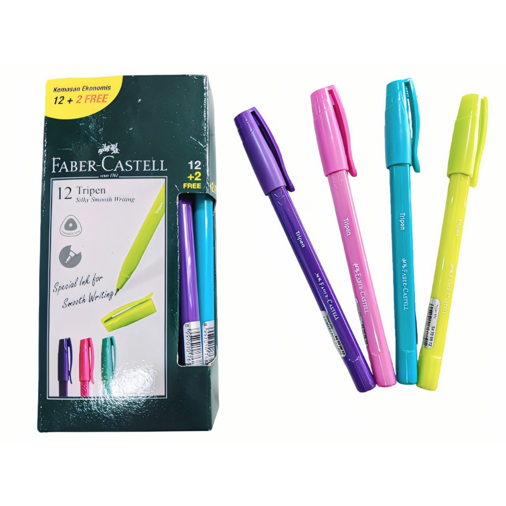 

Pulpen Tripen Faber Castell Black Ink (Beli 1 Lusin Free 2 pcs)