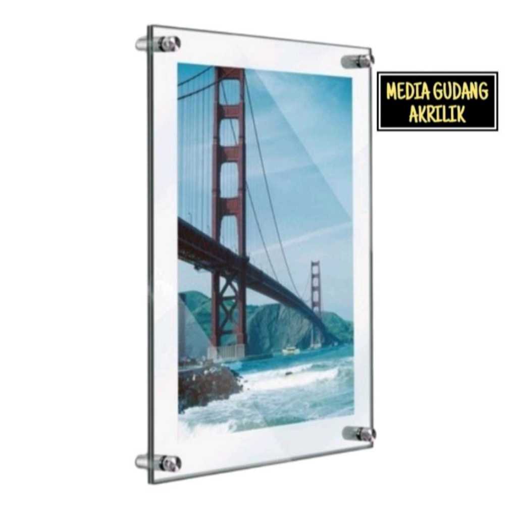 FRAME AKRILIK + BAUT 2MM UK 110X80