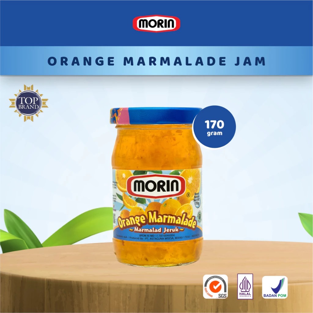 

Morin Selai Orange Marmalade - All Size 170 gr 330 gr - Selai Buah Marmalad Jeruk