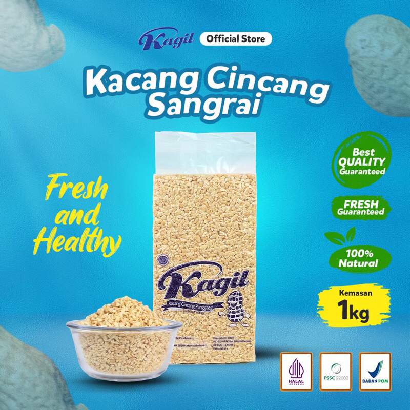 

Kagil Kacang Sangrai | Kacang Cacah (Chopped Roasted Peanut ) 1kg