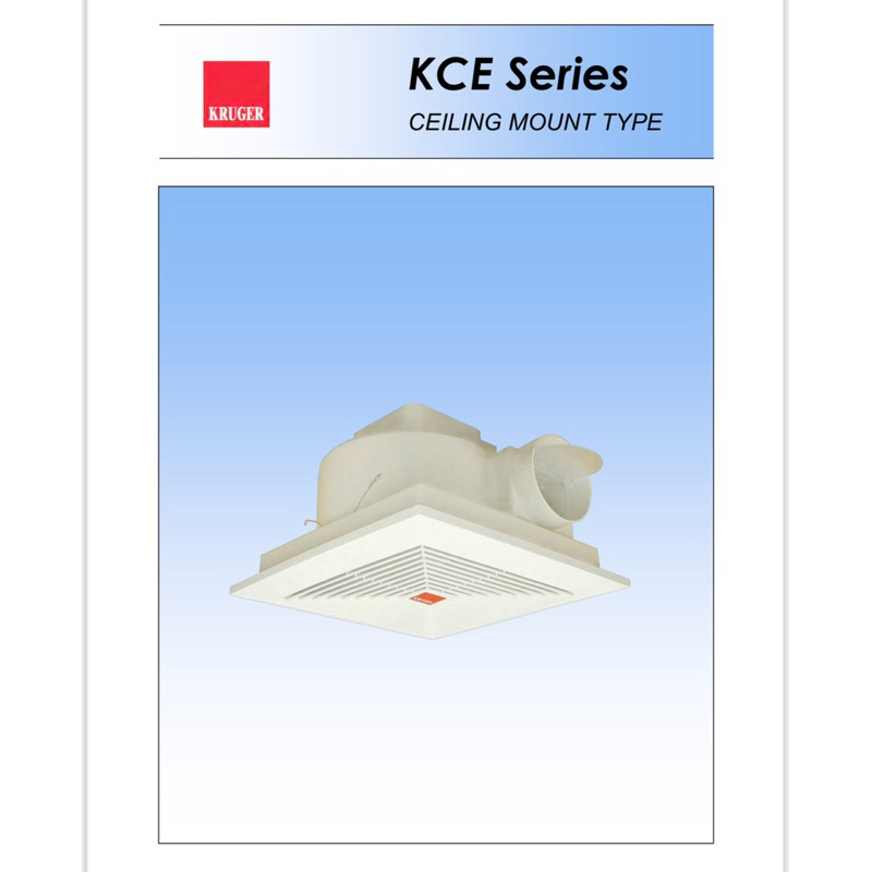 exhos plafon KRUGER 10inc KCE 250X 35watt/895rpm 50/60Hz 220v 1phase