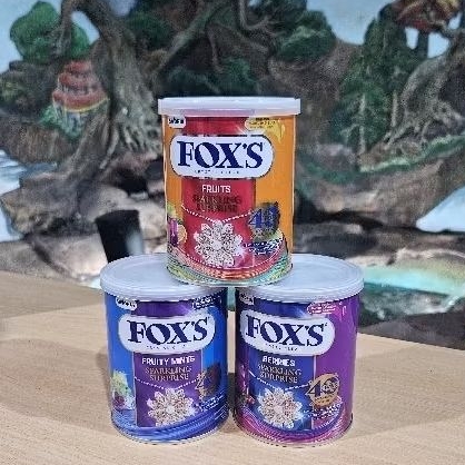 

ED 01.2027 - TIN 170GR - PERMEN FOX KALENG FRUITS - BERRIES / FOXS CANDY ANEKA RASA BUAH