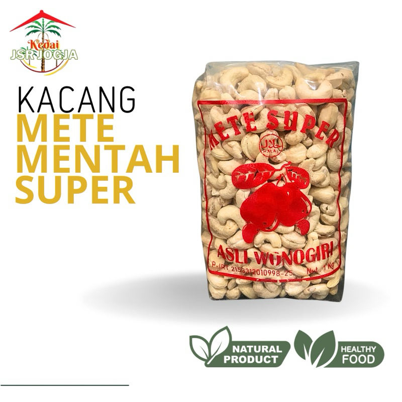 

Kacang Mete Mentah Super Wonogiri 500 GR