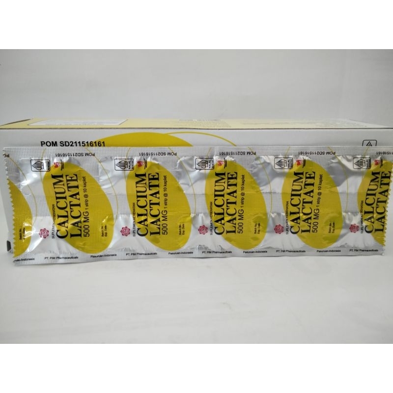 CALCIUM LACTATE 500 MG PT. PIM