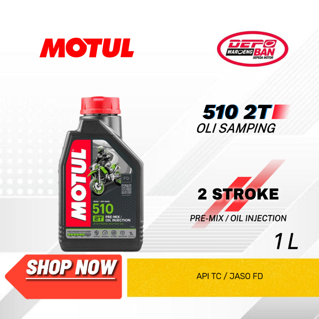 OLI Samping 1L 510 POWERLUBE 2T MOTUL 100% Barang Dijamin Ori!!