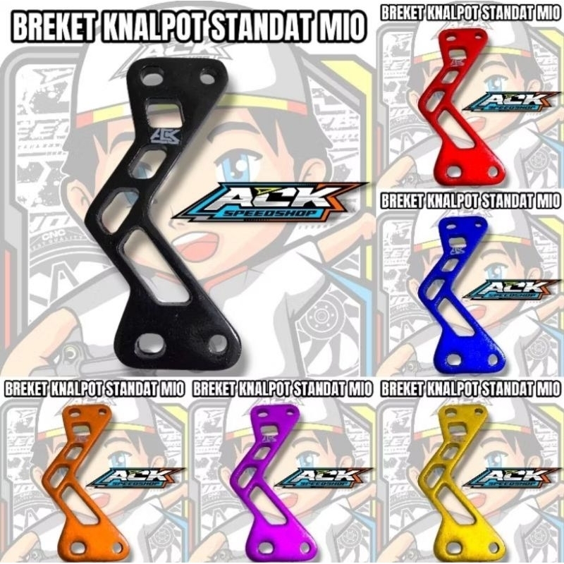 Breket knalpot mio karbu model standart / pangkom knalpot mio karbu