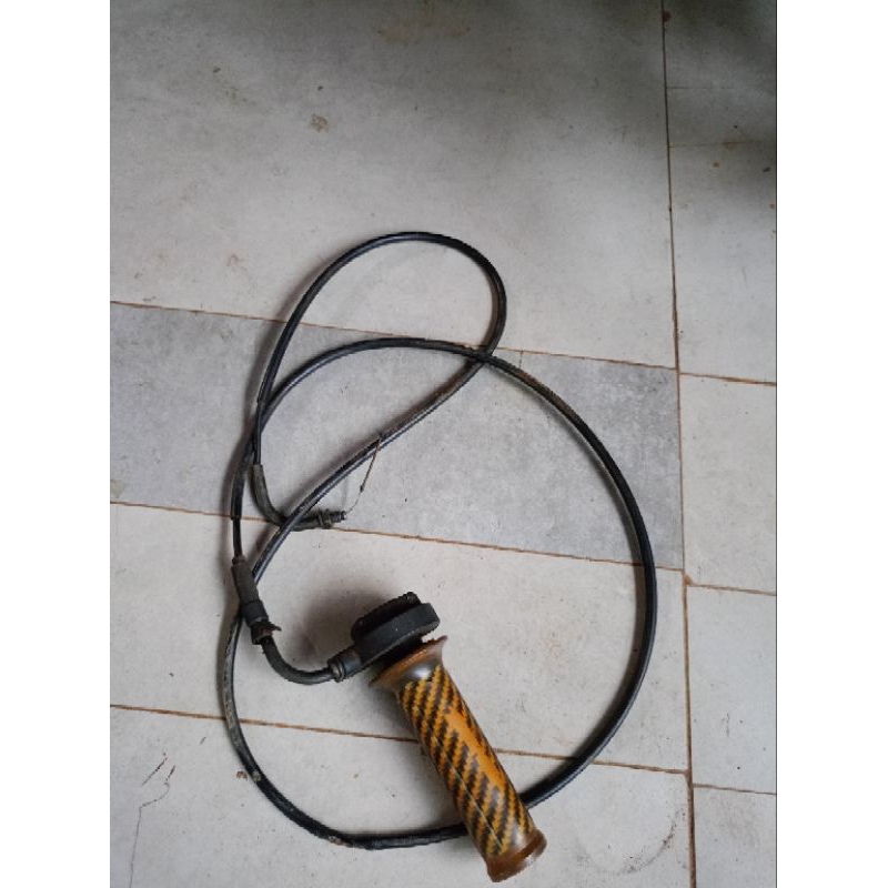 Tali gas karbu PE 28 set slongsong gas untuk Mio smile,sporty, soul karbu, Fino karbu (tinggal pakai
