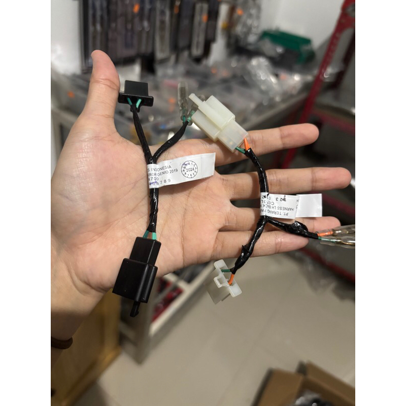 Soket Kabel Socket Lampu Sein Spion LED Honda BEAT GENIO AHM Original (COD)