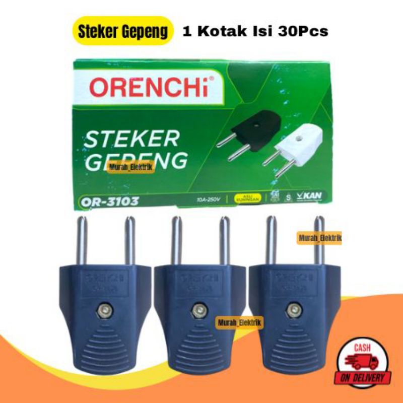 Steker Gepeng/Steker Gepeng Bagus /Steker Murah/ Steker Gepeng Hitam