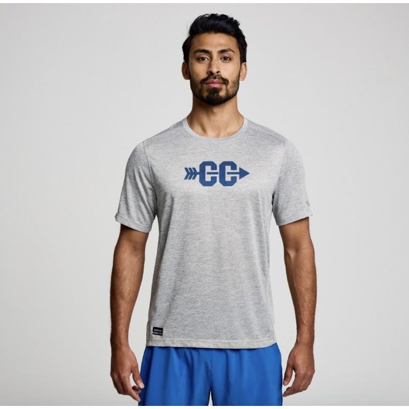 KAOS LARI ORIGINAL SAUCONY STOPWATCH RUN GRAPHIC SHIRT