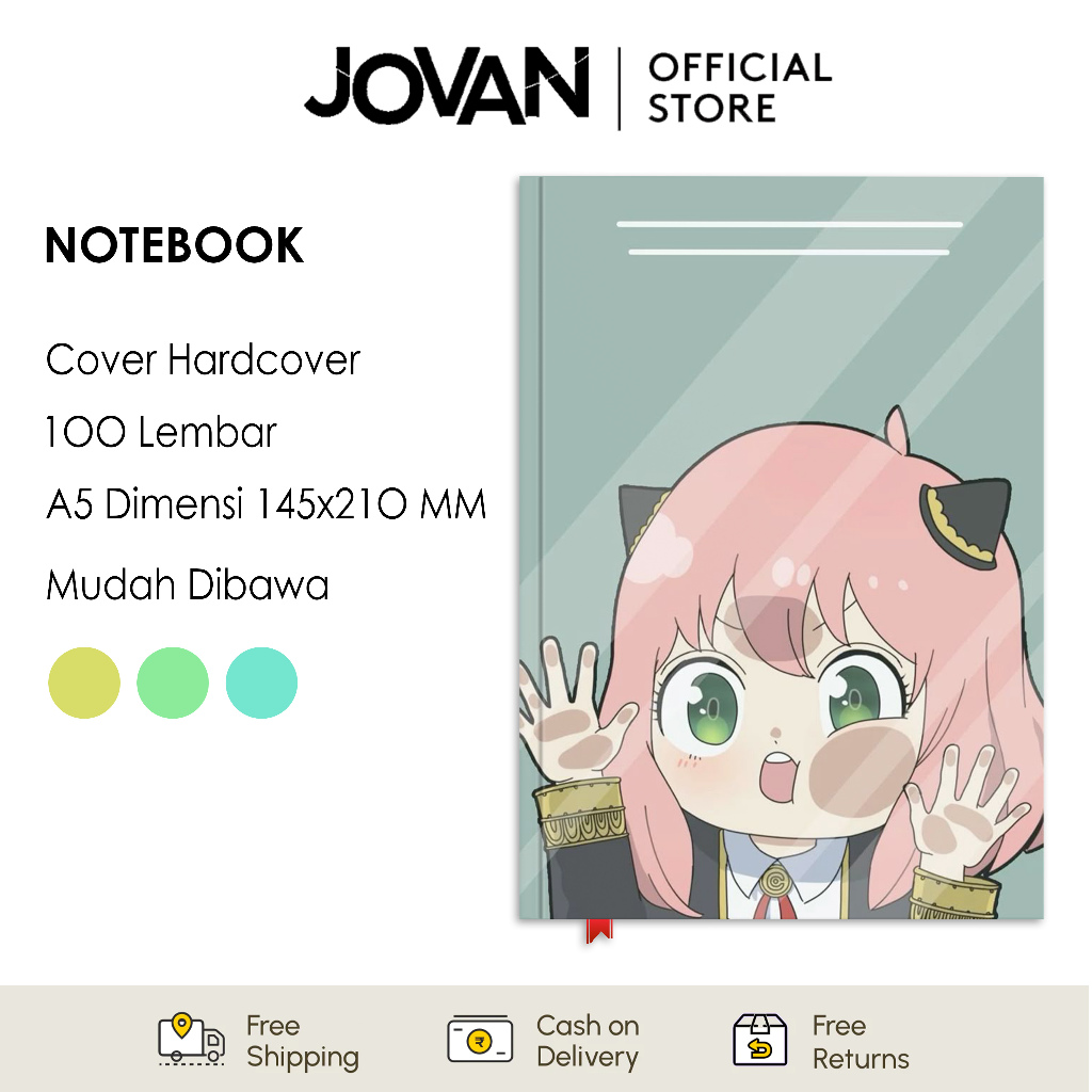 

Notebook Hardcover Custom Spy x Family 8 Buku Tulis Catatan Note Agenda Planner Jurnal Diary Notebook Anime