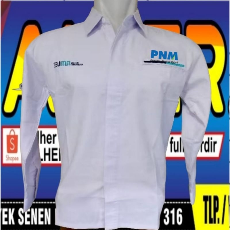 kantong 1 Kemeja PNM mekaar baju PNM mekaar seragam PNM mekaar Pdh PNM mekaar baju kerja PNM mekaar 