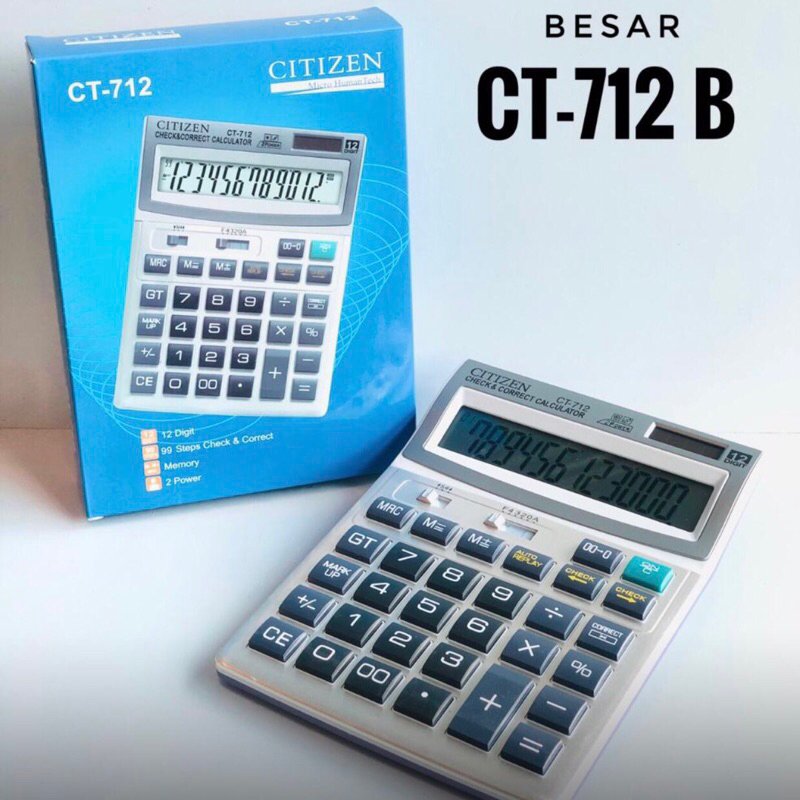 

kalkulator citizen 712B 12angka