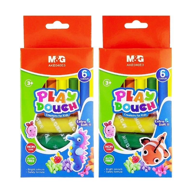 

M&G - Play Dough Modeling Clay 6 Warna / Mainan Lilin Anak AKE040E3