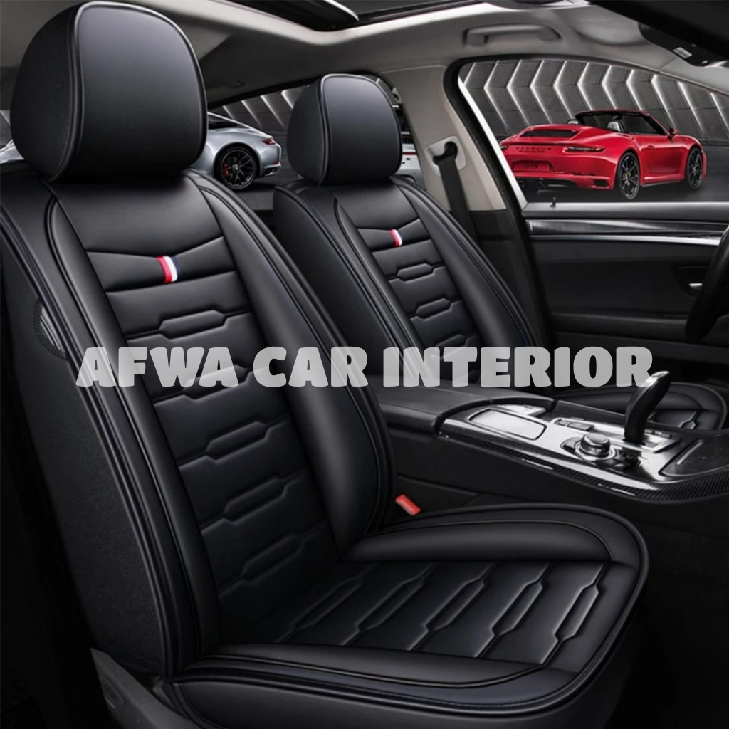Sarung Jok Mobil Vios Gen 3 Fullset 2 Baris Bahan Ferrari