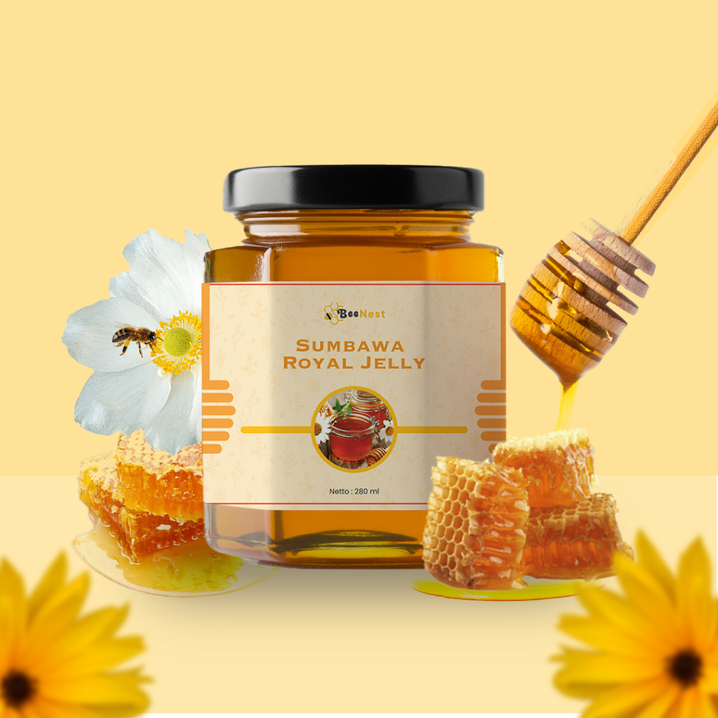 

Madu Asli Premium - Sumbawa Royal Jelly - 280 ML - BeeNest - Botol Kaca