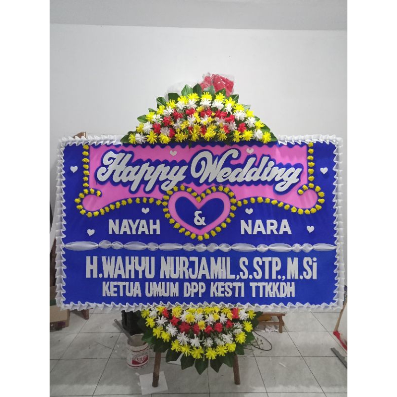 karbung Ucapan Happy wedding