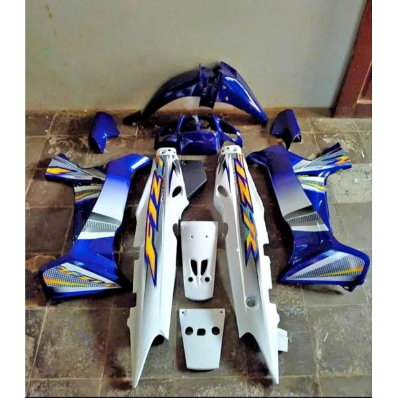 Murah cover body fiz r full halus body samping fiz r full set halus warna biru putih